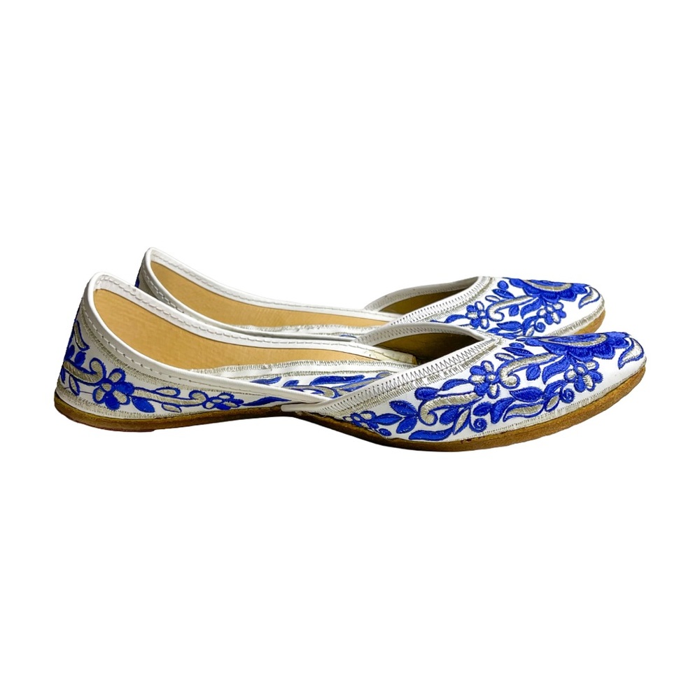 Punjabi Jutti Khussa Embroidered Shoes Size 7 - Picture 8 of 10